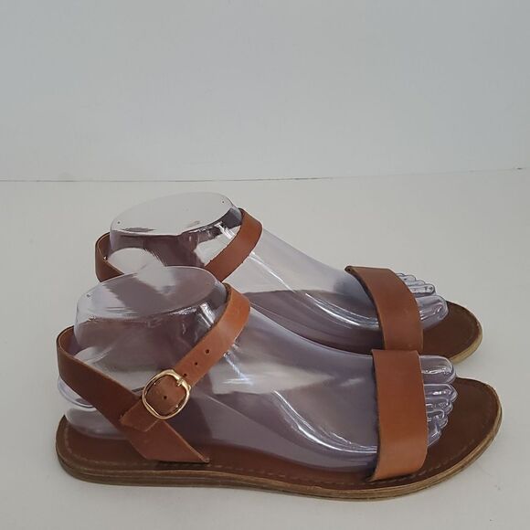 Windsor Smith Keira Ankle Strap Leather Sandal Size 7 30142 - Picture 1 of 8